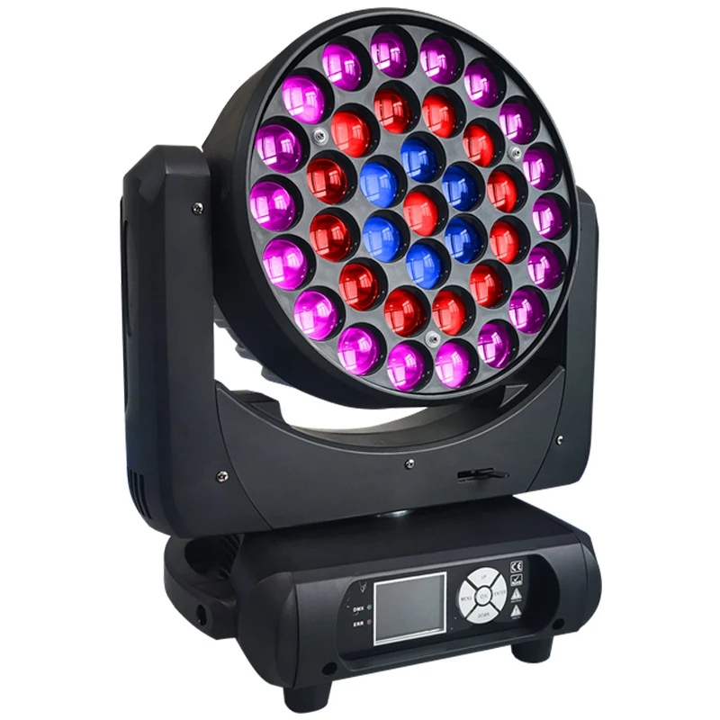 

6pcs led 37*15w 4in1 rgbw Wash Zoom Led Moving Head Stage Light Party Club Colorful Alloy Flash Beam Light