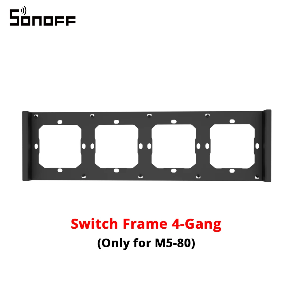 SONOFF M5 SwitchMan Smart Wall Switch 80/86 Type Push Button Switch 1/2/3 Gang Switch Frame Remote Control for Alexa Google Home 