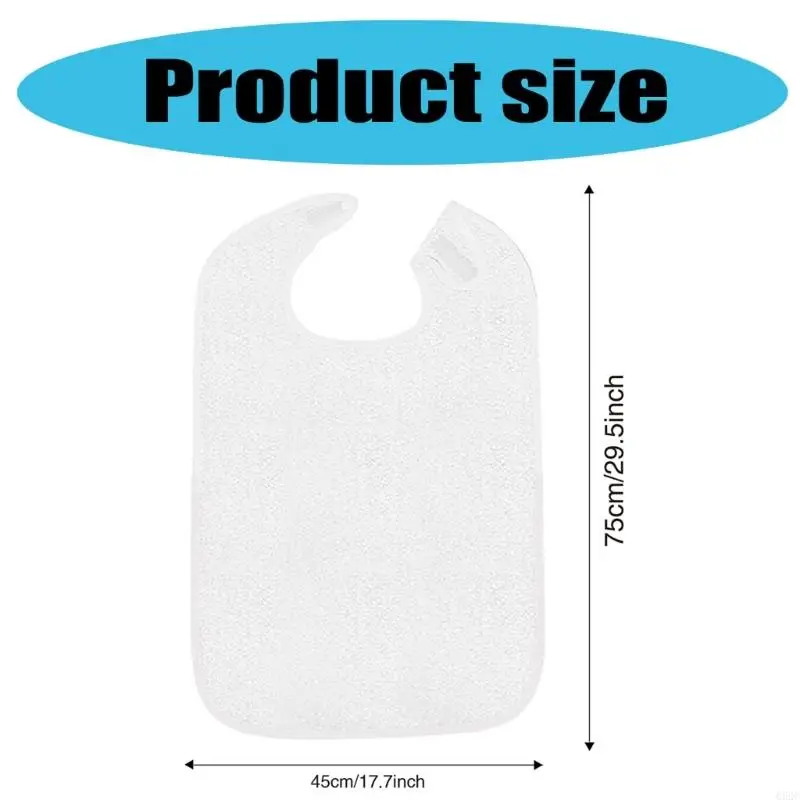 652C Adult Bib With Waterproof Fabric Ensures Long Lasting Use Large Bib For Elderly And Individuals Requiring Care