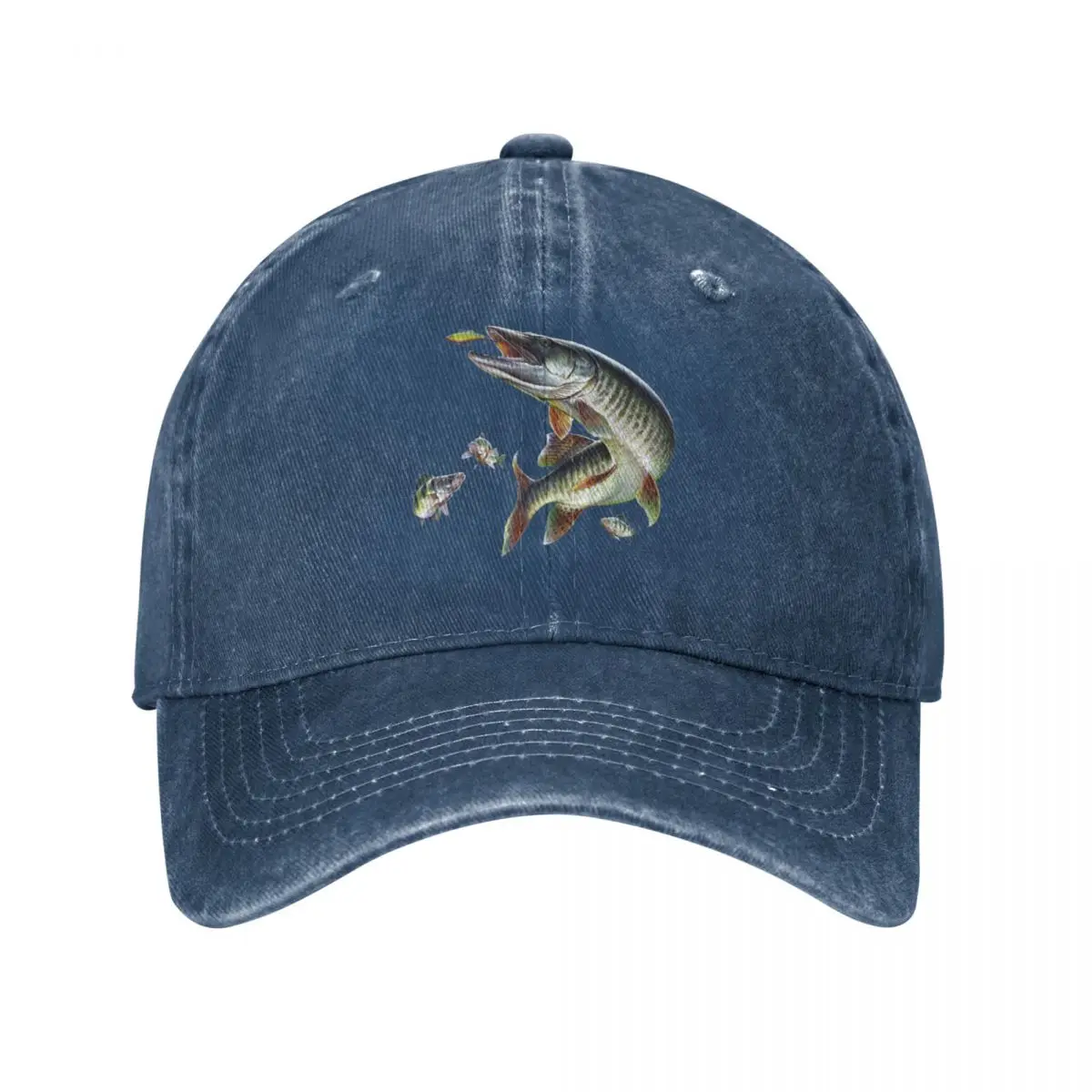 

Muskie Fishing Baseball Cap Hat Man For The Sun Luxury Cap Men'S Cap Women'S