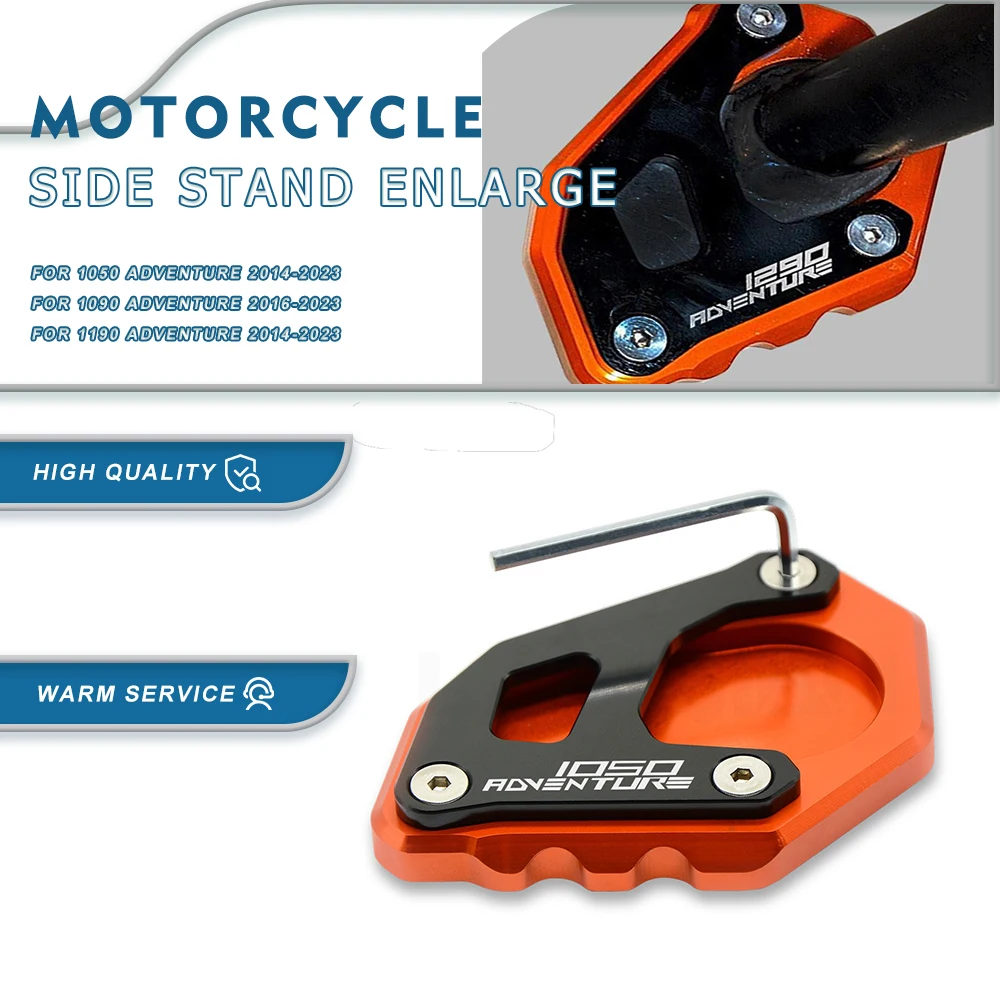 

Motorcycle Side Stand Enlarger Kickstand Enlarge Plate Pad For 1290 Super Adventure R 2016-2017-2018-2019-2020-2021-2022-2023