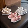 Girls Shoes Spring & Autumn Toddler Children Baby Casual Shoes Sequins Bowknot Crystal Run Sport Sneakers Shoes For Girls 1