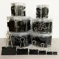 10PCS/Set Metal Paper Clip 15 19 25 32mm Foldback Metal Binder Clips Silver Grip Clamps Paper Document Office School Stationery