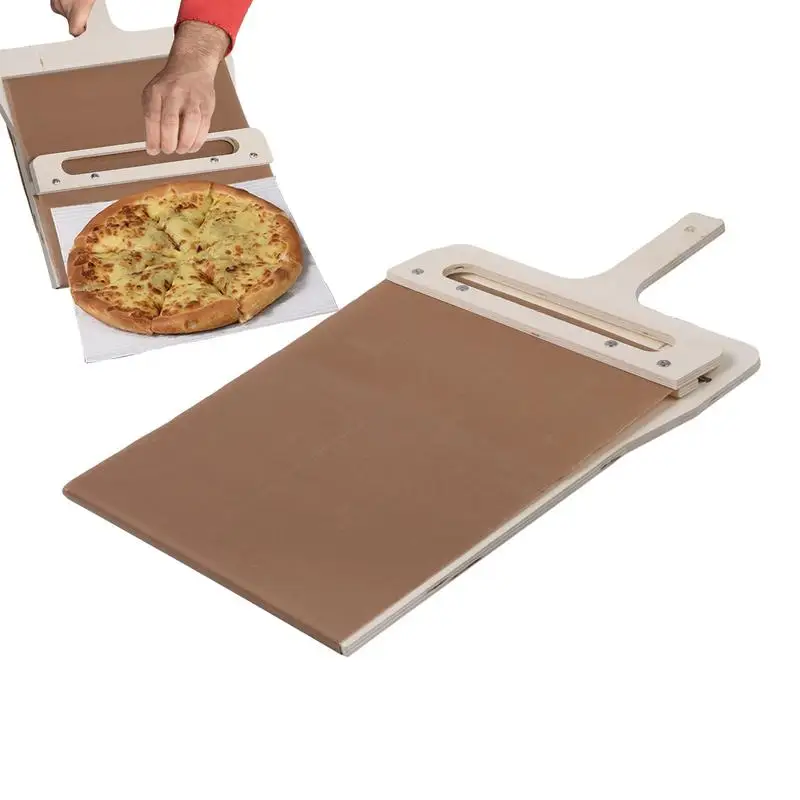 Sliding Pizza Spatula With Handle Non-stick Wood Pizza Peel Transfer Shovel For Home Restaurants Bread Pastry