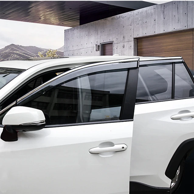 ウィンドウバイザー 車の窓バイザーシェード風力デフレクター2020-2022カローラセダンの太陽雨のガード Car Window Visor Shade Wind Deflector Sun R