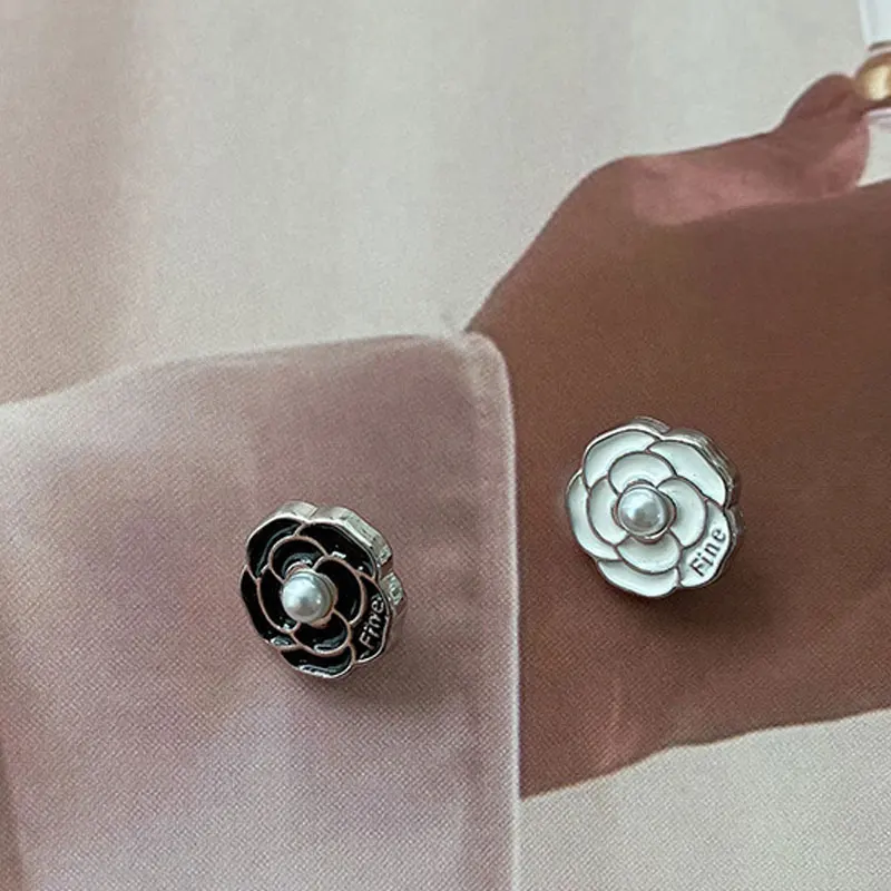 

Rose Beaded Metal Buttons For Decorative Sewing Supply Clothing Replace Project Diy Crafts Shirts Needlework Accessories 10pcs