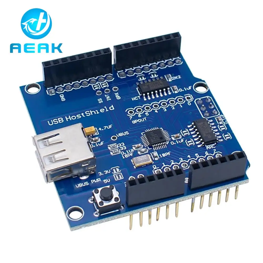 Usb Host Shield 2.0 Per Arduino Uno Mega Adk Compatibile Per Android Adk Diy Max3421 Scheda Modulo Elettronico