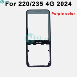 Premium Nowey Colorful Front Housing Cover for 2024 Phones - Durable Replacement Case (220 235 4G Purple)