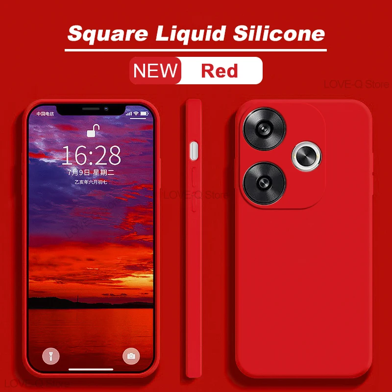 Original Liquid Silicone Shockproof Phone Case - Soft Cover