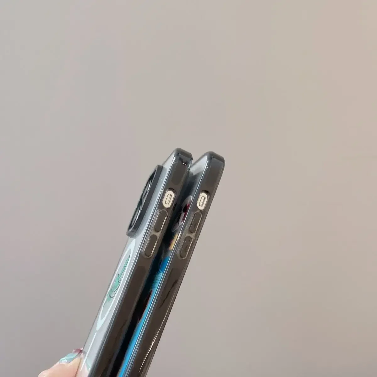 Magsafe Acrylic Animal Black Flower Phone Case Cover for IPhone 11 12 13 14 15 Pro Max Case for IPhone 15 Pro Max