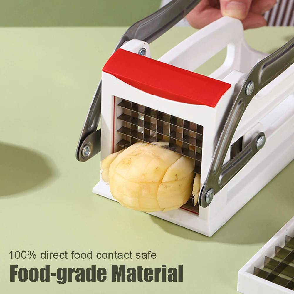 Kitchen Manual Vegetable Cutter Stainless Steel Potato Slicer Potato Cutter French Fries Machine Home Kitchen Gadgets vegetable slicer french fry cutter