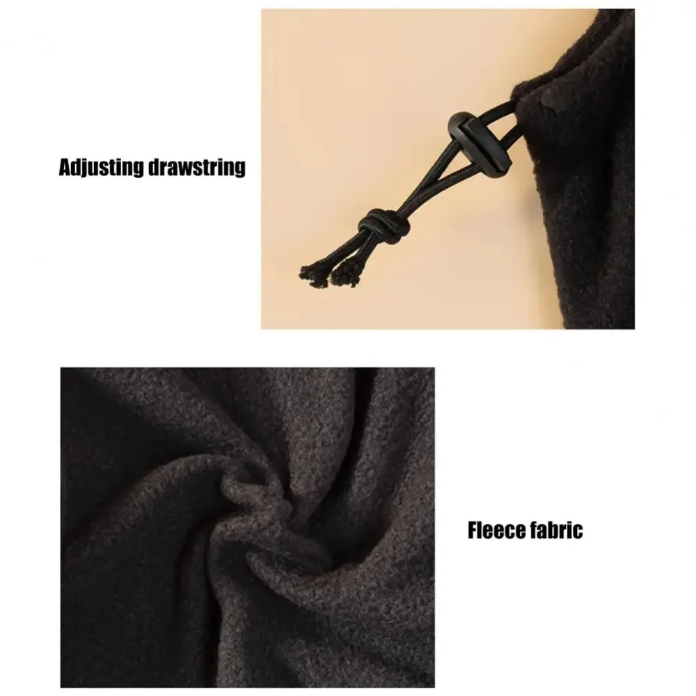 새로운 솔리드 컬러 개 모자 Drawstring 디자인 플러시 애완 동물 모자 방풍 조절 애완 동물 헤드 기어 애완 동물