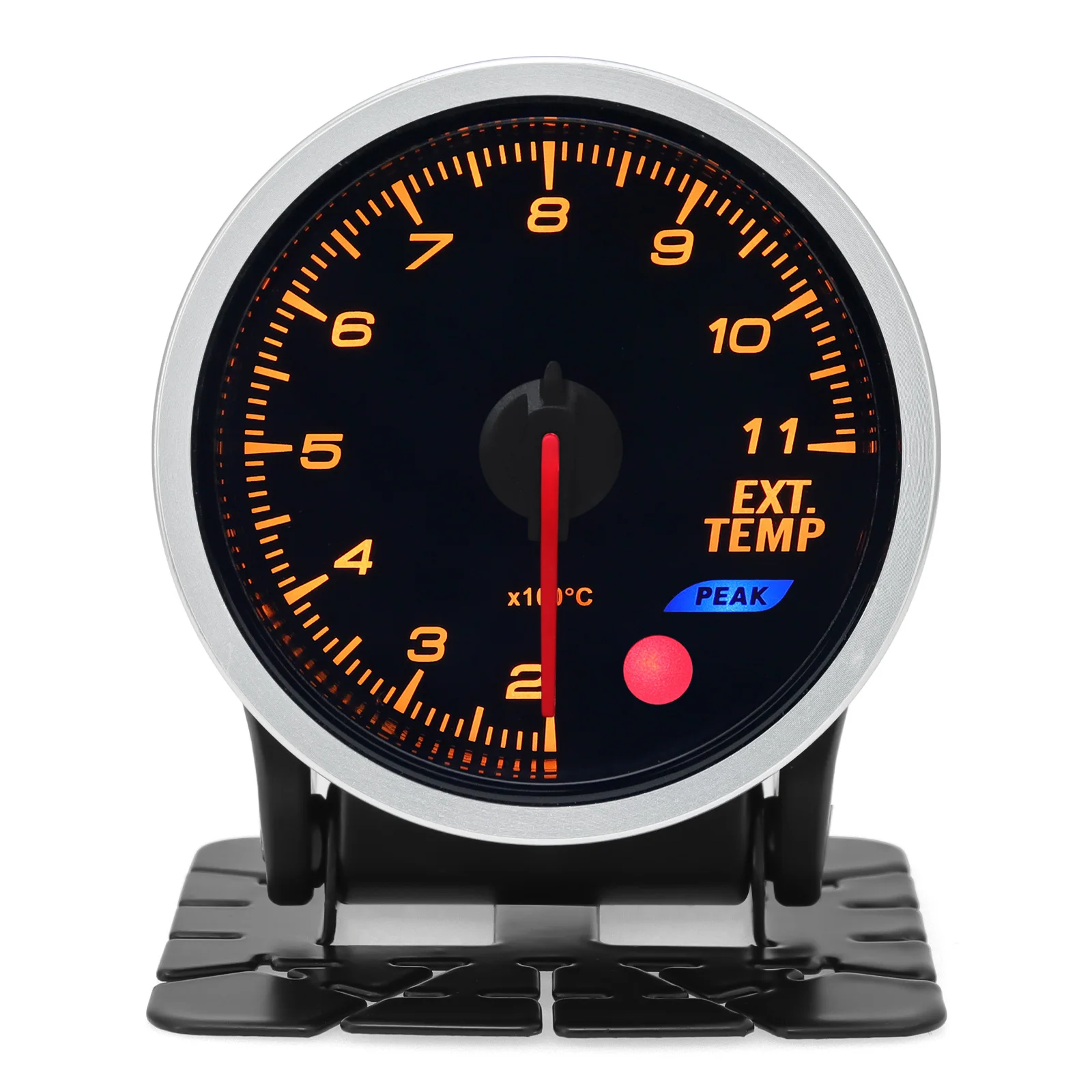 AD 52mm EXT Temp Gauge 8 Colors Backlight Exhaust Gas Temperature Gauge With Sensor 12V Digital Exhaust Gas Temp EGT EXT