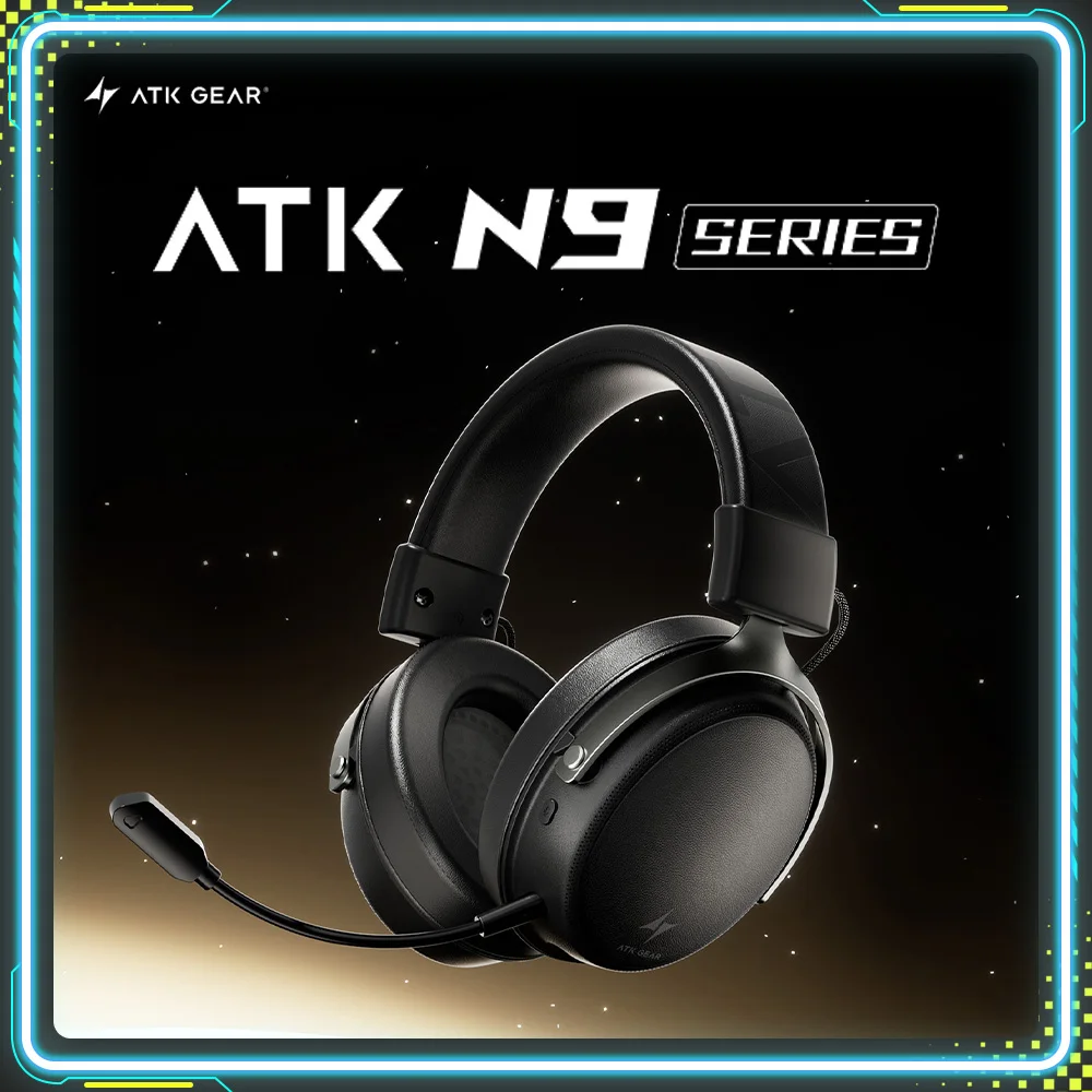 ATK N9 Series Gaming Headset HIFI USB Diaphragm Unit 2.4g Wireless ...