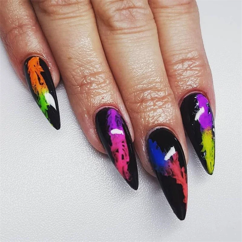 Neon Nail Powder Eyeshadow Dust Fluorenscence Effect Nails Glitter Pigment Chrome Dust DIY Nail Glitter Decoration Manicure 1Set