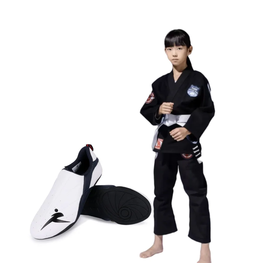 Description Picture 5 of itemThick Soft Sole Breathable Men Martial Arts Kung Fu Boxing Shoes Taekwondo Wushu Tai Chi Karate Children Kung Fu Shoes