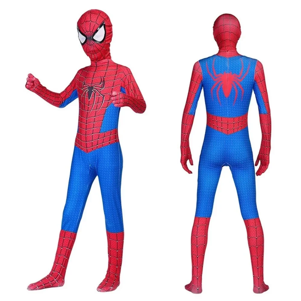 The Amazing Spiderman Bambini Tuta Cosplay Costume Supereroe Spiderman Adulto Body Halloween Regali Di Natale