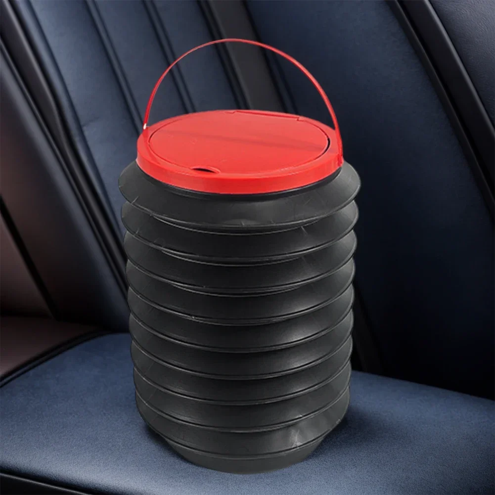 4L Car Folding Trash Can Portable Small Car Trash Bin Multifunctional Water Bucket Automotive Garbage Can Car Accessories 3