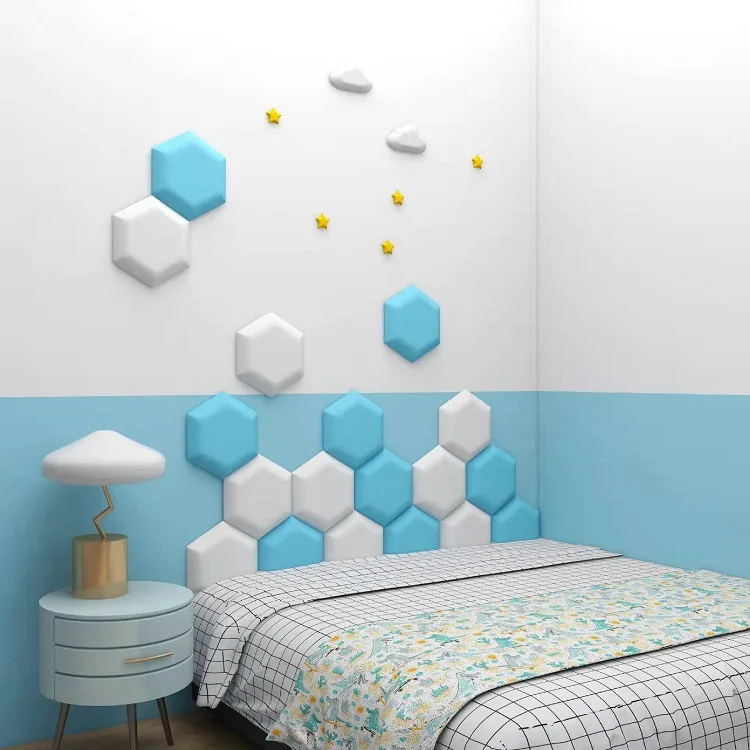 Hexagon Headboard Nordic Style Modern 90 135 150 Bed Head Board