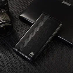 Vertical Line Pattern Genuine Leather Flip Case - Elegant Protective Cover for Motorola Edge 70 Max (Black)