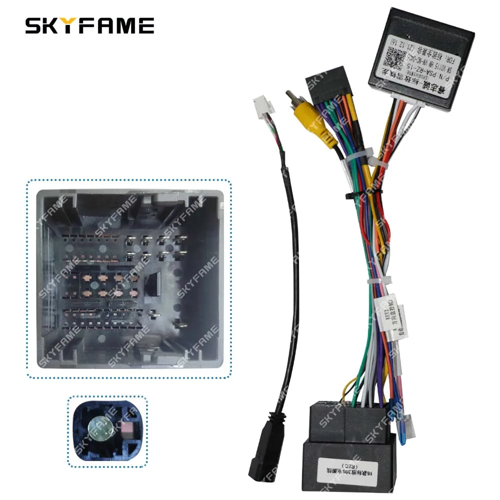 16Pin Car Wiring Harness Adapter car wire cable adapter Canbus Box Decoder For Peugeot 208 308 4008 508 Jumpy 3 Citroen C3 C5 DS6 Expert 3