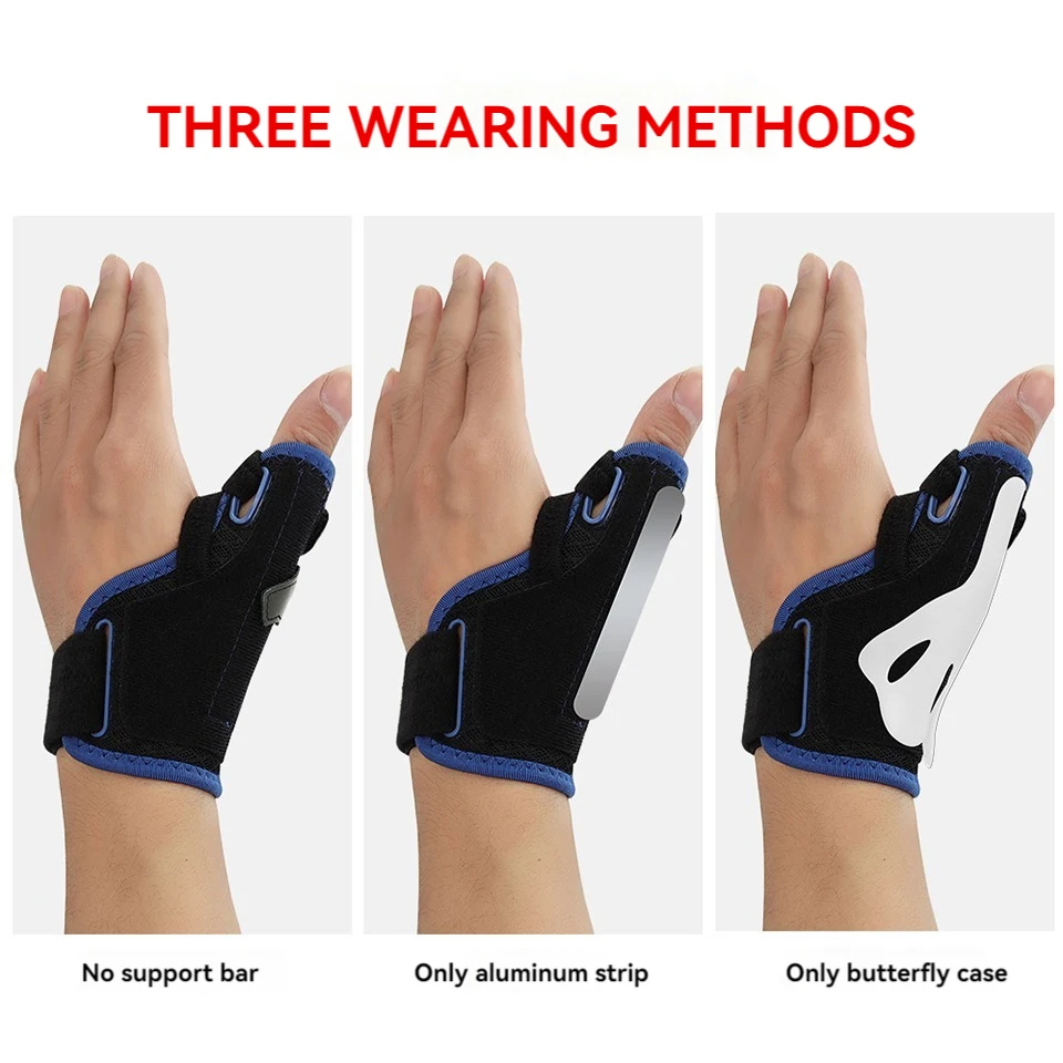 1Pcs Sport Thumb Brace Support for Tenosynovitis Pain and Arthritis Breathable Thumb Splint Orthosis for Right and Left Hand thumb splint