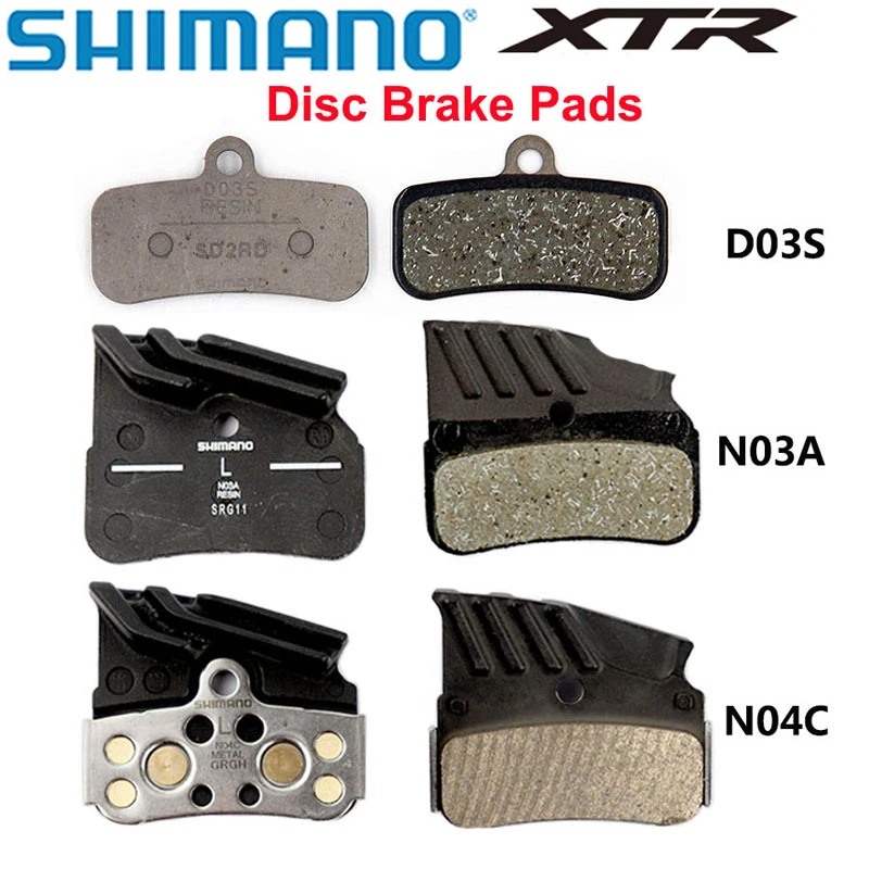 Shimano DEORE XTR Disc Brake Pads D03S Resin N03A Resin Ice N04C Metal Ice Tech Pad For 4 piston