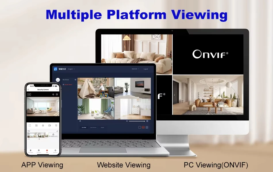 tuya indoor onvif camera app and pc viewing