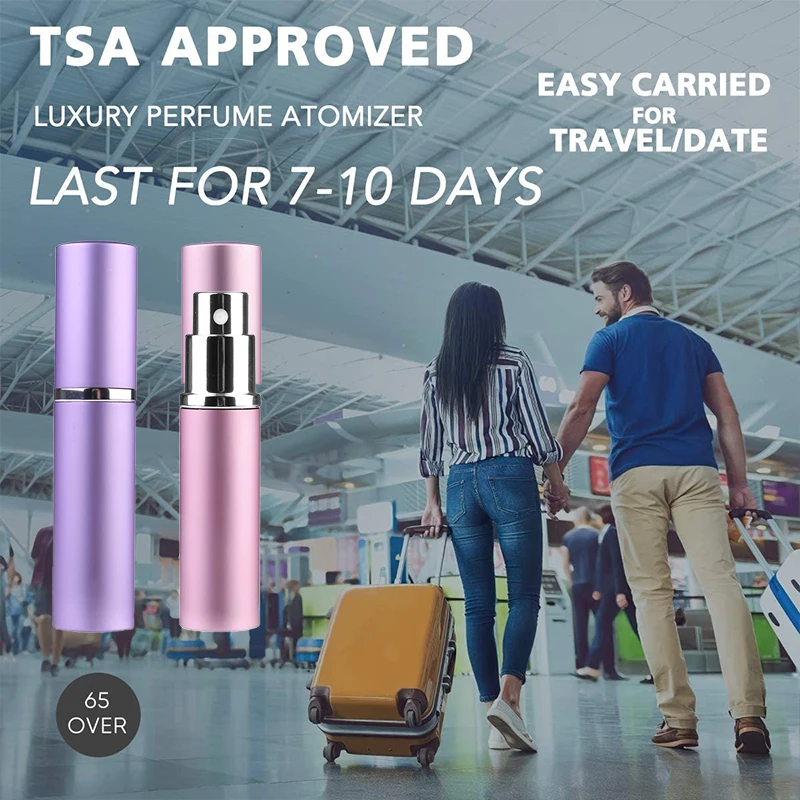 Travel Refillable Perfume Spray Bottle Atomizer 20-100Pcs 5/10ml Aluminum Portable Empty Fragrance Atomizer perfume bottle,perfume atomizer,refillable bottles,perfume spray bottle