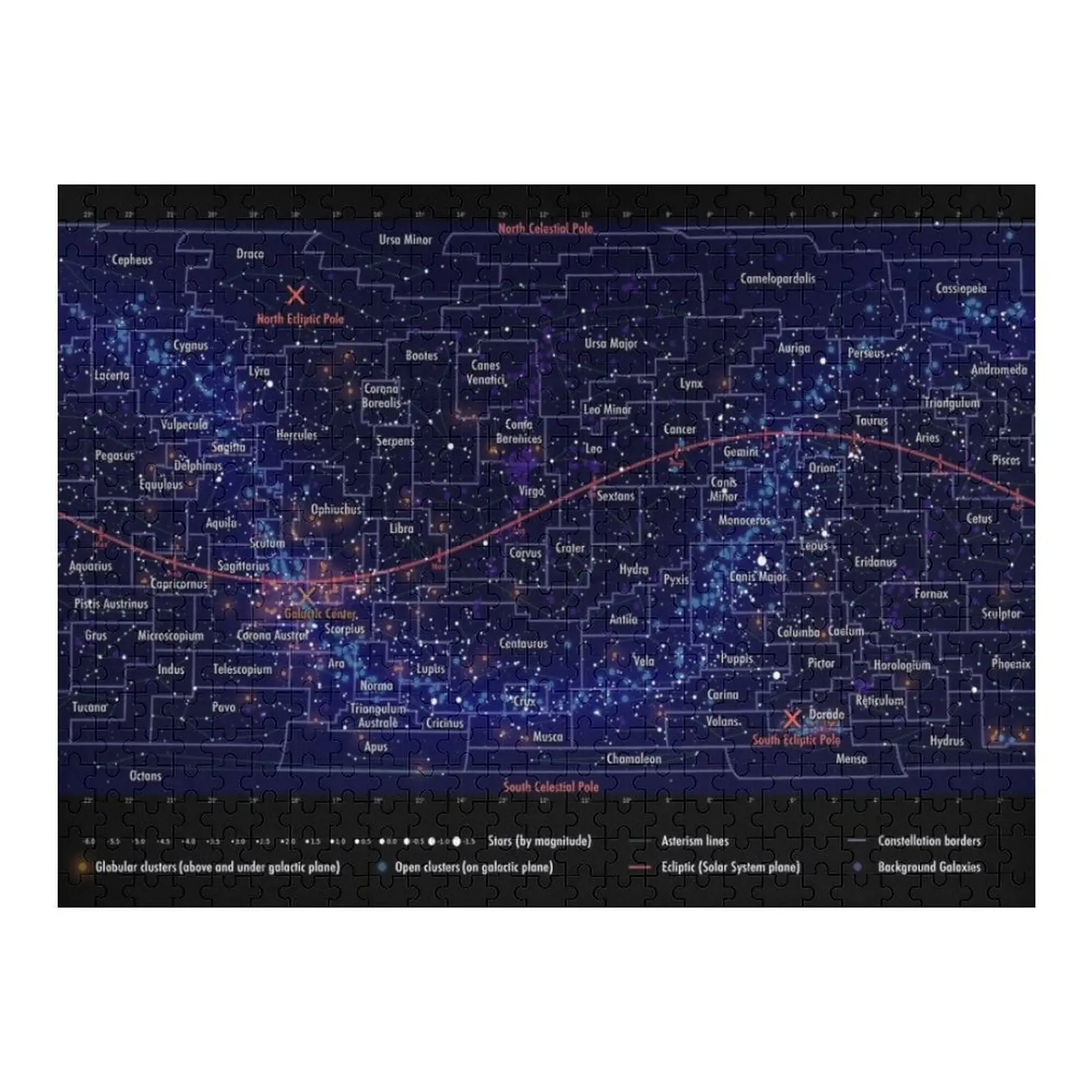 

Portable Constellation Map Jigsaw Puzzle Personalized Toys Wooden Jigsaw Puzzle Customized Photo