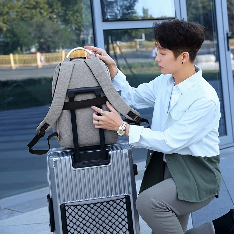 Men's Backpack Oxford Waterproof Backpack Business Computer Bag Leisure Travel High School Student