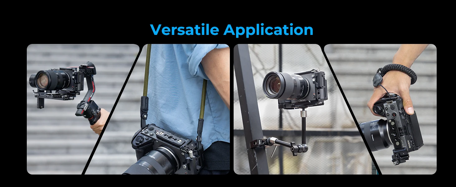 Cage for Sony FX30 / FX3 Camera Cage Rig Kit With Cable Clamp Cold Shoe NATO Rai