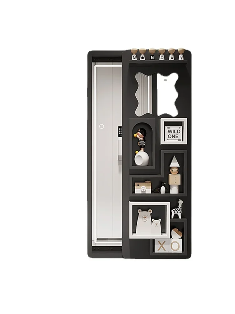 

Simple Dressing Mirror Wall-Mounted Wall Hanging Mirror Household Solid Wood Full-Length Mirror