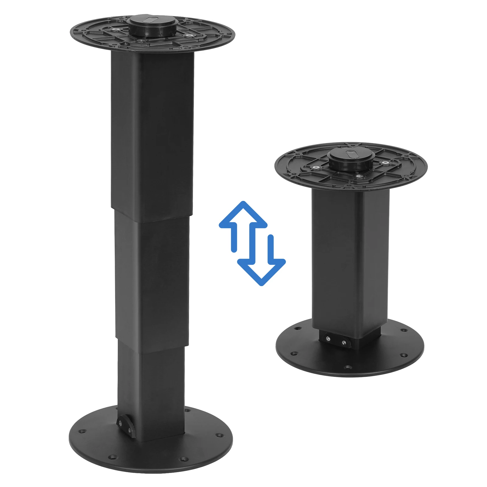 Heavy Duty RV Table Pedestal Stand with Gas Lift Versatile Table Pedestal Aluminum Alloy Lift Up Table Base for RV Boat Caravan