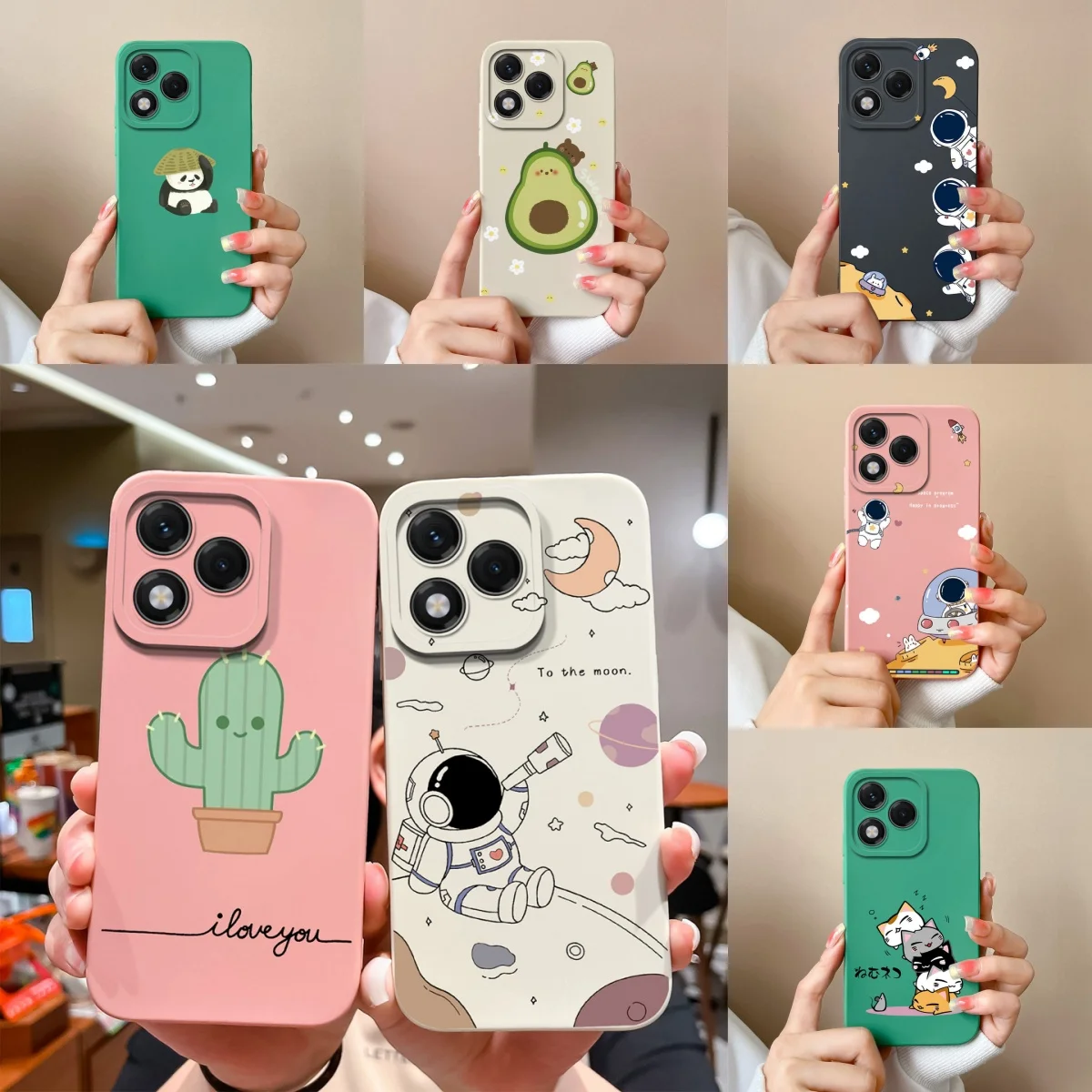Panda Cat Astronaut Camera Protection Bumper Case - Enhanced Phone Protector
