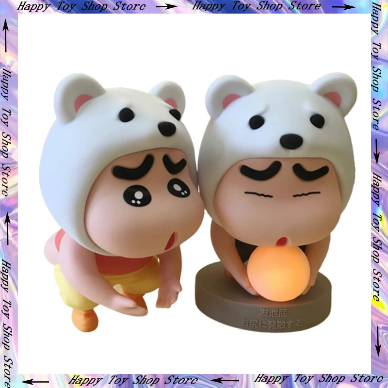 

2 стиля Crayon Shin-Chan Луна искусственная мультяшная Милая модель ПВХ игрушка аниме персонаж девушка комната настольное украшение игрушка подарок для детей