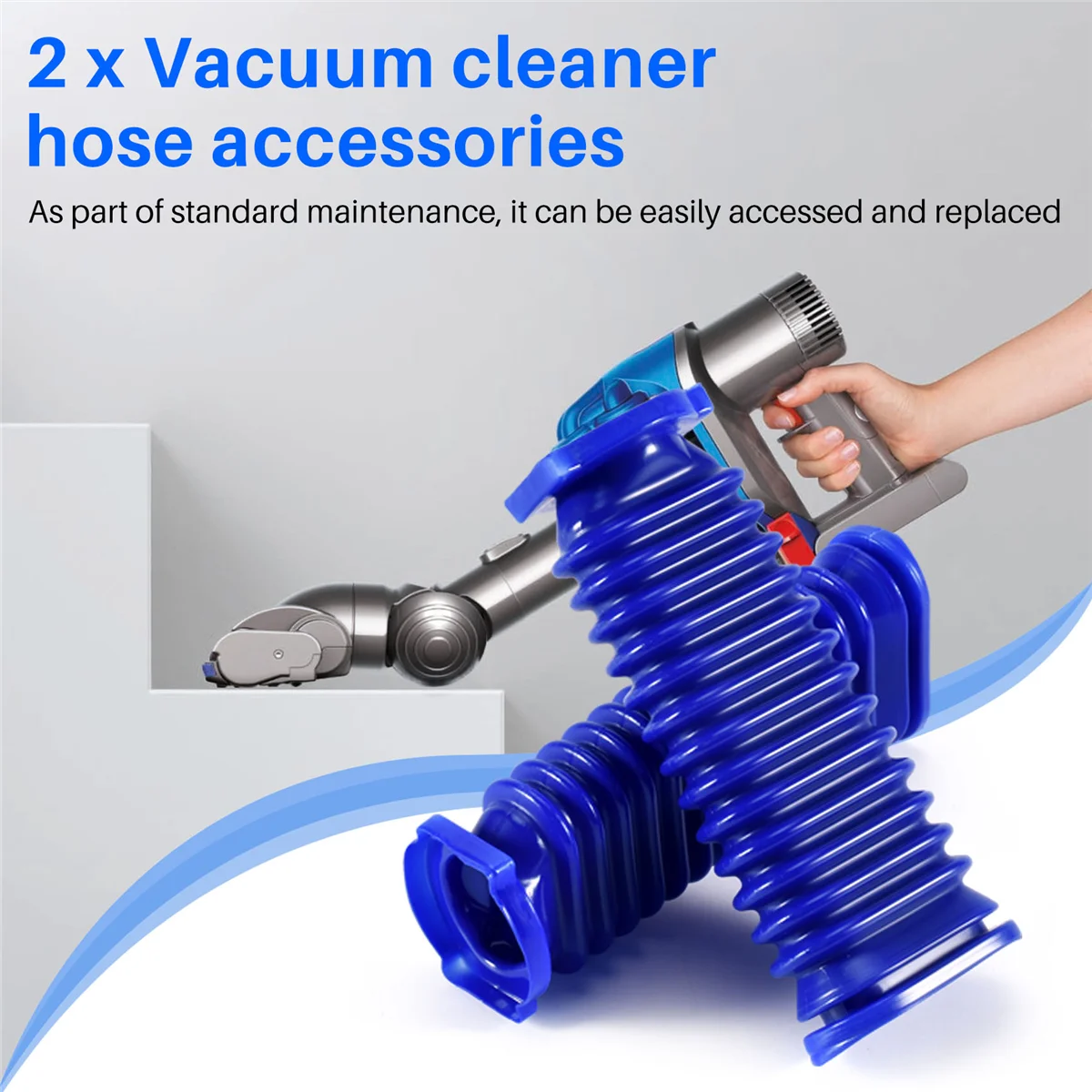 Durable 2Pcs Soft Plush Strips Hose for Dyson V7 V8 V10 V11 Vacuum Cleaner
