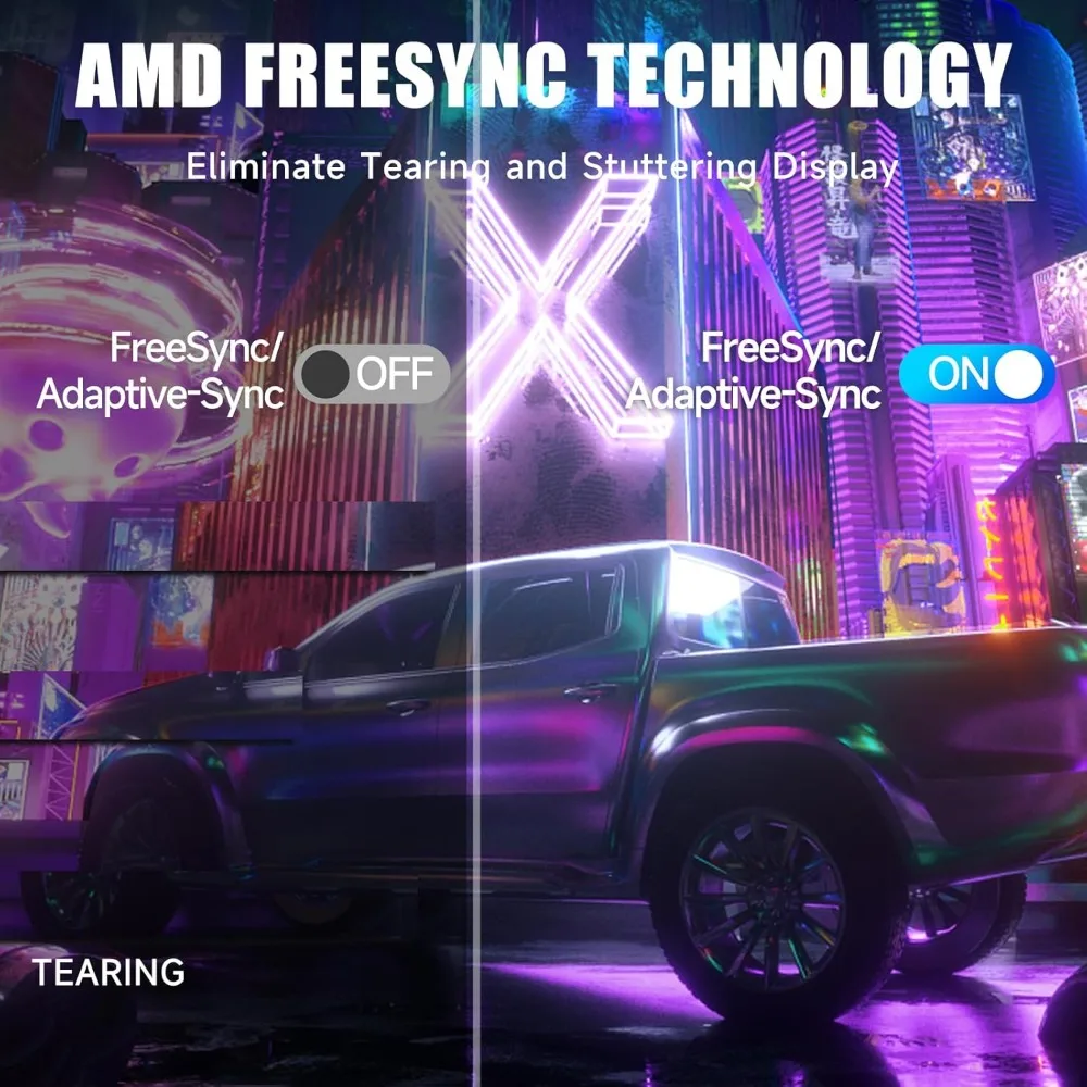 27-inch FHD VA Gaming Curved Monitor with Rainbow Lights, 240Hz Refresh Rate, Eye Care 1080P Display, FreeSync G-Sync 5