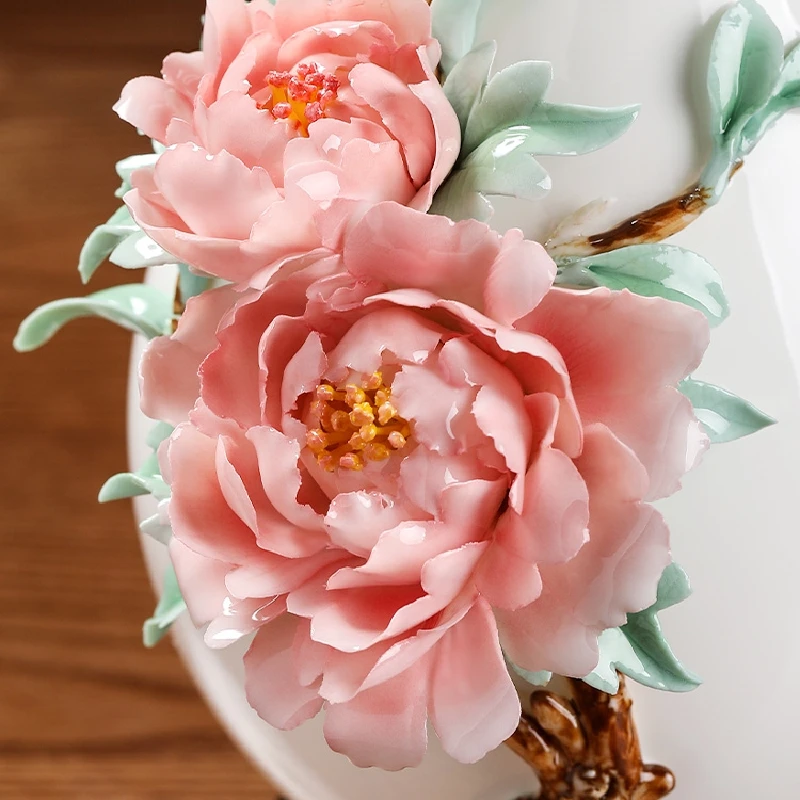 0048 Original Design Ceramic Handmade Vase Decoration Chinese Living Room Art Decoration Creative Birthday Gift Kiln Ceramic