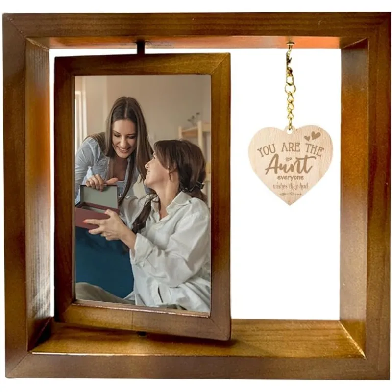 Set Rotating Photo Frame Memorial Picture Frames Aunt Picture