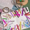 Glitter Washi Tape Set - Scrapbook Supplies - Aesthetic Washi Tape Set - Journal Supplies - Slim Washi Tape Set - Creative journ 3