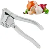 1 Pack Stainless Steel Garlic Crusher Ginger Crusher Peeler Squeezer Heavy Duty Zinc Alloy Garlic Crusher Kitchen Tools
