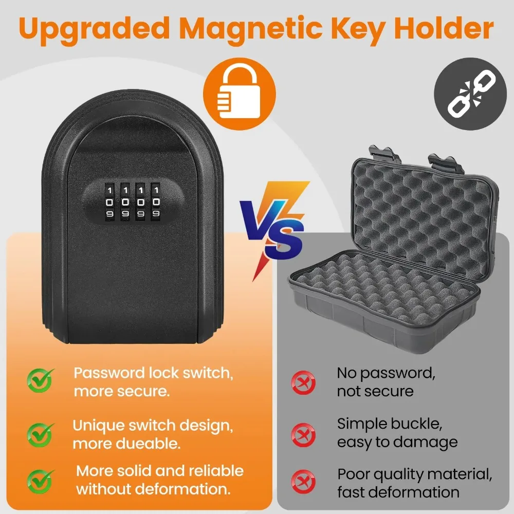 Key lock box with combination code