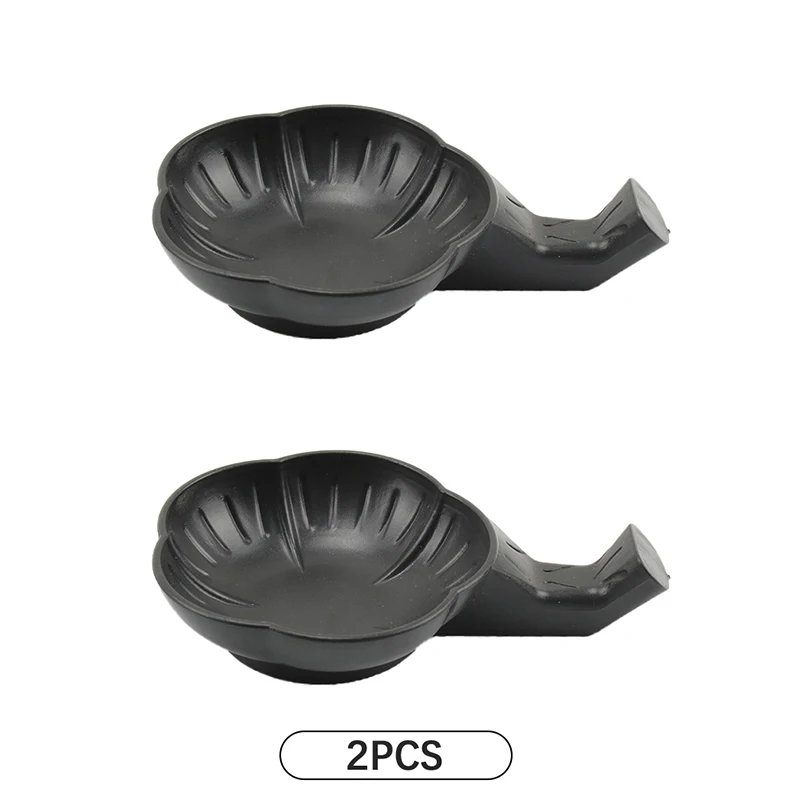 

2Pcs Writing Brush Pen Holder Ink Stone Design Of Flowers Shape Plastic Ink Plate For Chinese Calligraphy Practice Art Supply