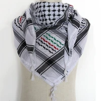 Tactical Scarf Hunting Shemagh Scarf  Outdor Sports Desert Keffiyeh Head Neck Scarf Arab Wrap with Tassel Cycling Camping Scarf 1