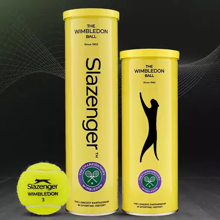 Slazenger Canned Tennis Cups Competition Tennis Wimbledon Professional Balls 3 Pcs