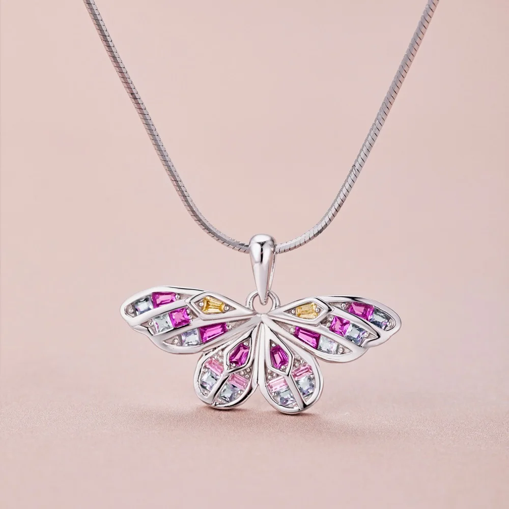 

Настоящая женская подвеска в виде допамина S925, цепочка на воротник, Женская Блестящая Роскошная бижутерия из циркония 5A, подарок для женщин, новинка