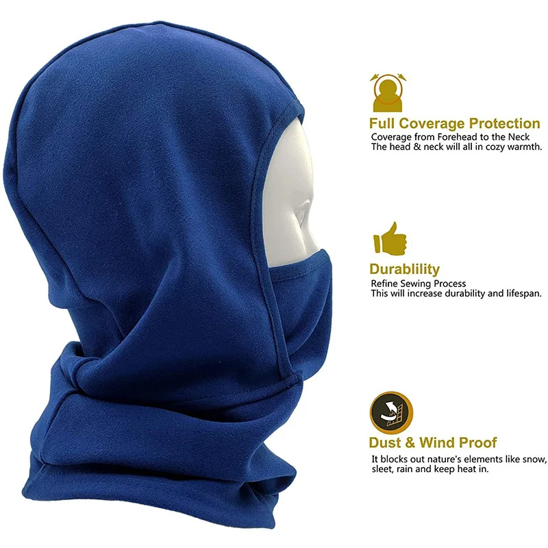 Parent-Child Men Women and Kid 1-3 Years Old Boy Girls Winter Windproof Hat, Children Balaclava, Ski Mask Fleece Face Cover 3