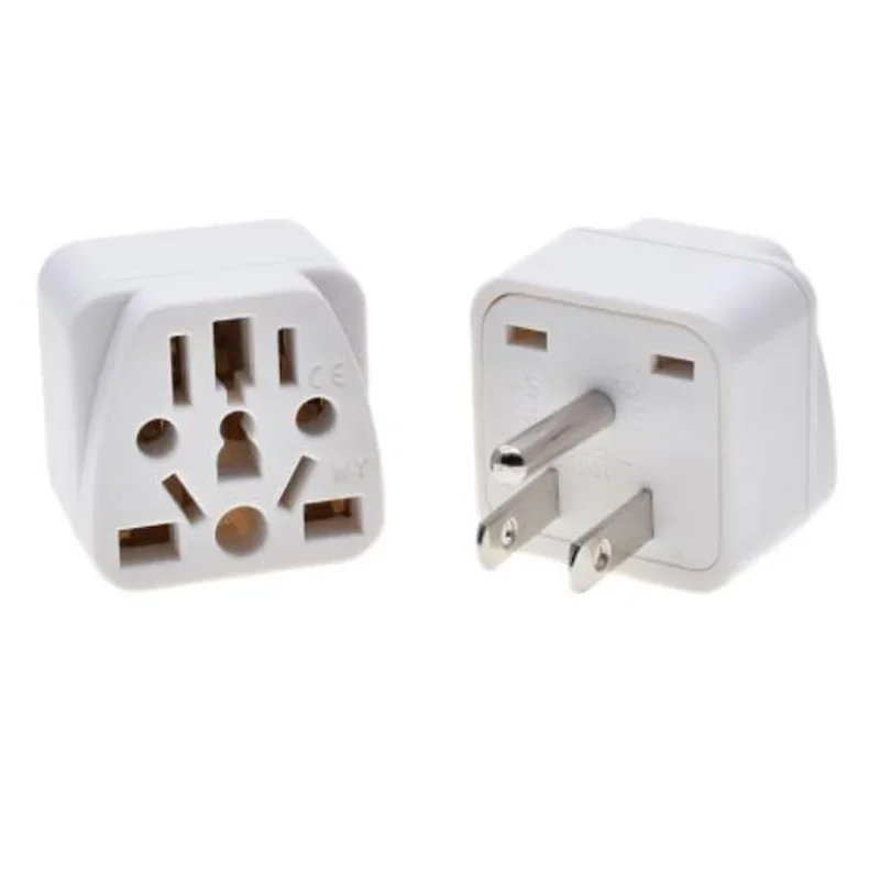 Universal Black White Copper 15A 125V USA Japan Canada Mexico 5-15P 3pin travel adapter plug socket converter For US EU AU UK