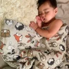 Elinfant Cute Soft Print Baby Towel Wrap 120x110cm Bamboo Cotton Baby Muslin Swaddle Blanket 3
